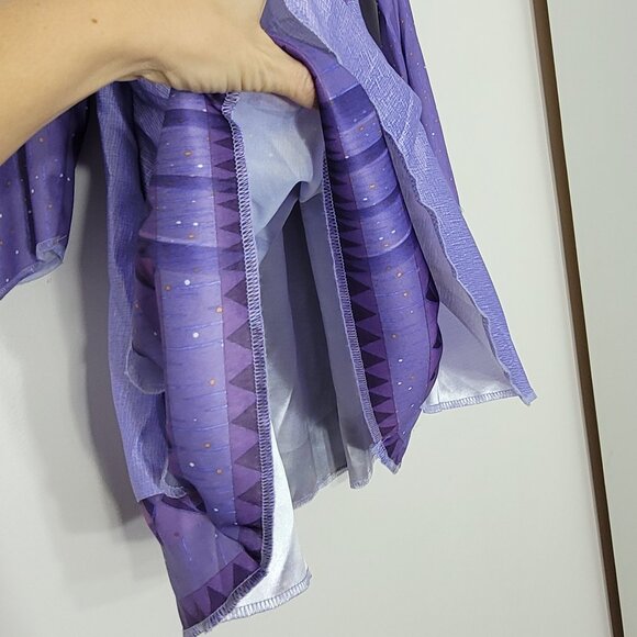 Disney NEW Girl's Purple Belt Long Sleeve Wish Asha's Adventure Midi Dress 4-6X - Picture 4 of 7